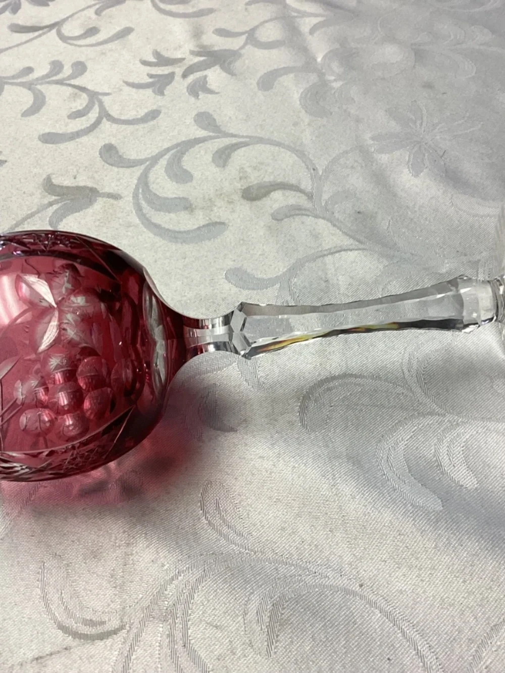 NAUCHTMANN. CRANBERRY WINE GLASSES SET OF 2 rare ones